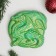 Figure with the suspension "Dragon Wyvern" Emerald, D-10cm