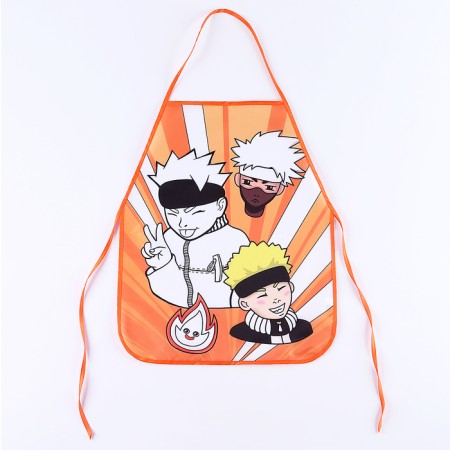 Apron for children for creativity under the painting "Boy Warrior"-1