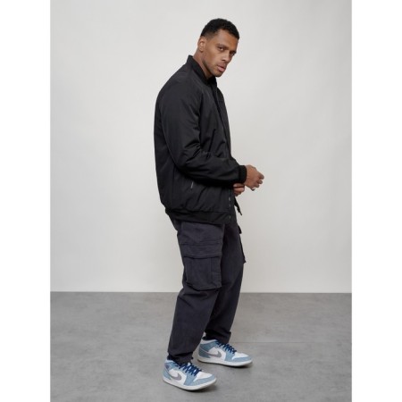 Male bomber, size 52, black color-10