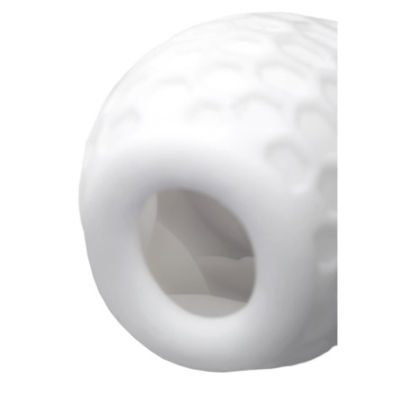 Masturbator A-Toys Pufl, Tre, White Color, 6 cm, D 2.7 cm-13