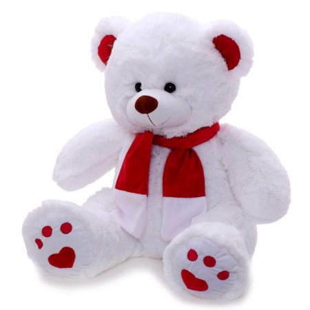 Soft toy "Bear Kelvin" White, 70 cm-1