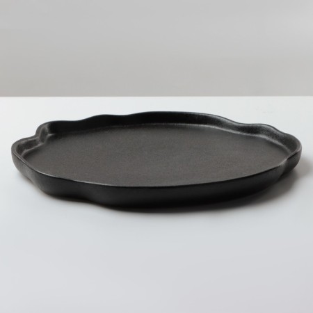 Black Ceramic Nonal Territory, 27 cm, black color-4