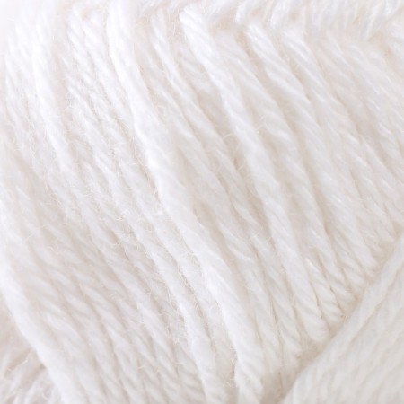 Yarn "Silky Royal" 65% Merin. Surest, 35% claim. Schelk 140m/50g (447 white)-2