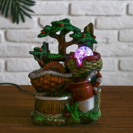 Fountain "Baskets under the tree" 14x19x25 cm (with backlight)-2