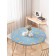 Tables on the table "Field chamomiles", round, oxford, elastic band, size 120x120 cm, diameter 75-100 cm