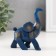 Souvenir Polystone "Blue Elephant" 3x8x8.5 cm