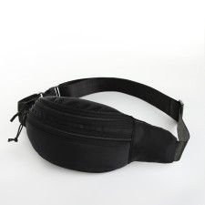 Lightning waist bag, 2 pockets, black color