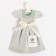 Ethel Kitchen towel "Dress" 25*30cm, col. green, 100% p/e