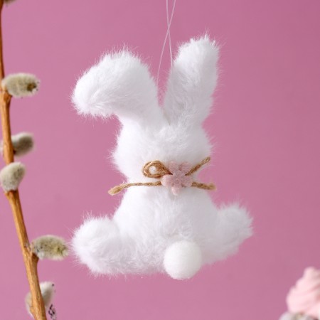 Soft toy "Bunny" on the suspension, 11 cm, color mix-2