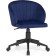 Computer chair Plastic/velor, black/blue 59x60x78 cm