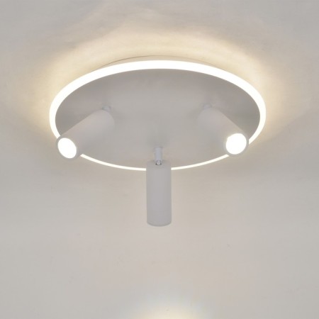 Ceiling light Escada, 20046SMA/03LED WH. 1x37W, LED, 3340LM, 4000K, 350x350x160 mm, white color-3