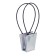 Bag for flowers "holographic", moisture -resistant, 12 x 12 - 8 x 8 - 12.5 cm
