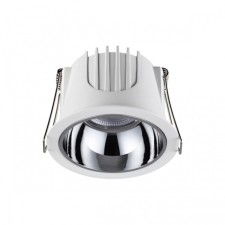 Luminer built -in LED NovOCH. KNOF, 10W, LED, 62x87x87 mm, color the body is white, reflector chromium