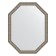 Mirror in the baguette frame, vignette aged silver 56 mm, 70x90 cm