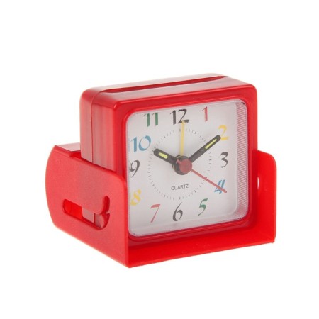 Classic alarm clock, discrete move, D-5 cm, 6 x 6 cm, mix-5
