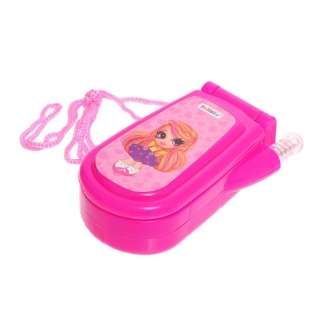 Musical phone "Girls", Russian voice acting, lighting effects, works from batteries, mix-2