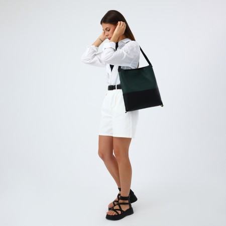 Women's bag-bag on lightning, green/black color-5