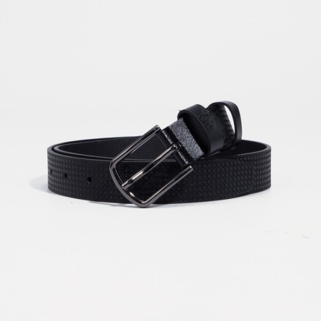 Building belt, width 3 cm, screw, metal buckle, black color