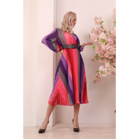 Women's dress, size 54, pink color-6