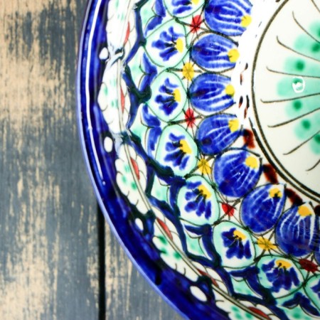 Rishtan ceramics "Patterns" 15 cm, small, mix-5