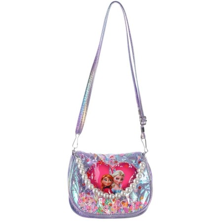 Children's bag on the valve, 6x12x16 cm, adjustable belt, purple mix-1