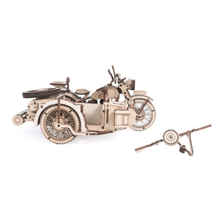 Wooden designer "Motorcycle with stroller" Uranus "-2