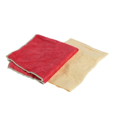 Synthetic suede napkins and microfibers CITYUP, CA-211, set 2 pcs Mix-4