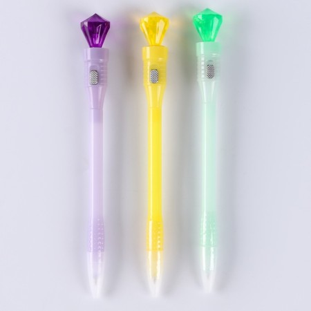 Light pen "Diamond" with blue ink, Mix color-4