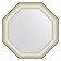 EvoFORM mirror in the baguette frame, 78 mm, 64x64 cm, white skin with chrome