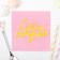 Napkins "Happy birthday", 25x25 cm, 20 pcs., Golden embossing on a pink background