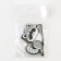 Key keychain wooden "raccoon" 4.7 x 6 cm