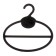 Hang, oval 13.5 × 13.5 cm (packing 10 pcs.), Black color