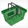 Basket plastic basket, 20 l, 2 plastic handles, green color