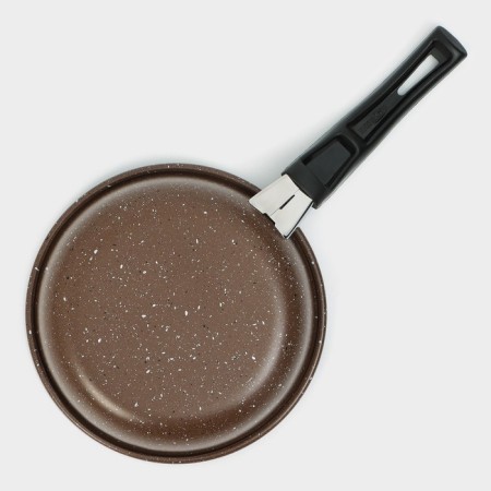 Flot Dilan Rock, D = 15 cm, plastic handle, anti -stick coating, brown color-2