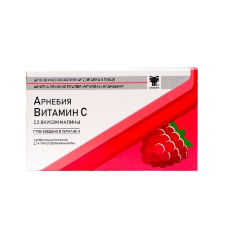 Витамин C «Арнебия», со вкусом малины, 10 саше по 5 г-1