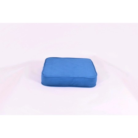 Pillow-Puf Mobile "Moby", size 50 × 50 cm, blue, velor-1