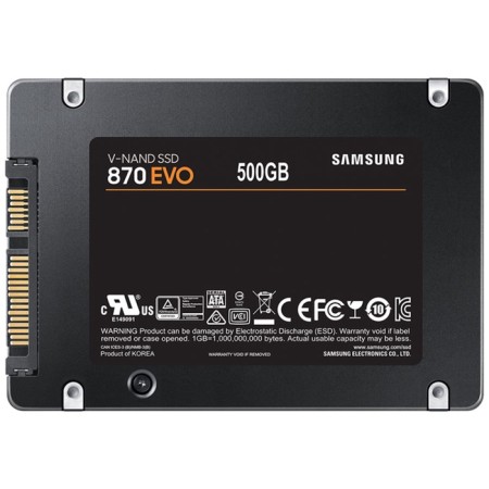 SSD Samsung 2.5 "870 EVO 500 GB SATA III 3BIT MLC (TLC) MZ-77E500BW-1