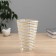 Vase Glass "Milagros" strip volume, h-17.5cm, d-10x7 cm, transparent