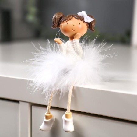 Polystone souvenir "Baby in a downy skirt" MIX 15x5x6 cm-1