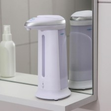 Dispenser for antiseptic/liquid soap touch, 380 ml, on batteries, white color