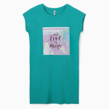 Homemade dress, turquoise color, rr 52