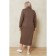 Women's dress, size 62, brown color