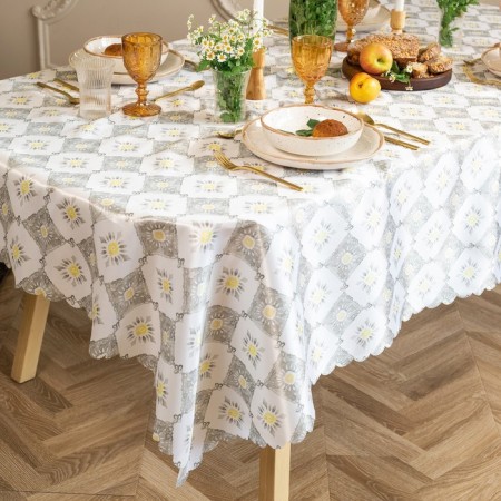 Gray Diamonds tablecloth 145x300 cm, 100% p/e-1