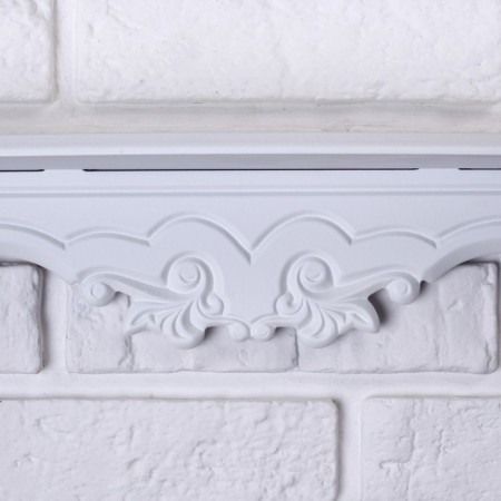 The shelf is hinged "Provence", three -tier, white, 49 × 13 × 49 cm-2