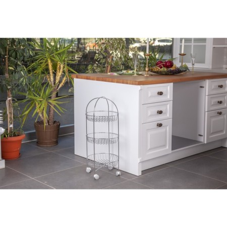 Class support stand, round, 3 tiers, chromium color-1