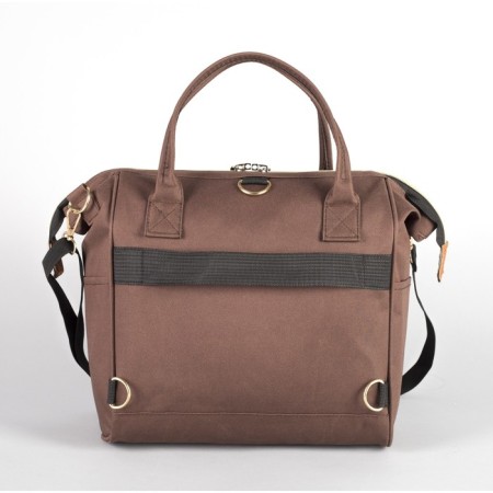 Bag-rug 2 in 1 on wheels 18 ”, lightning department, outer pocket, brown color-8