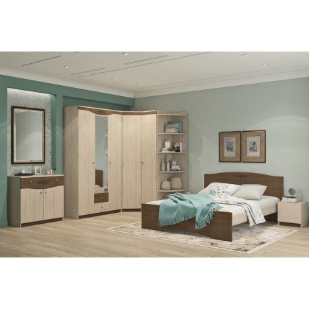 Vanessa bedside table, 402 × 456 × 408 mm, color ash shimo light / shimo dark-1