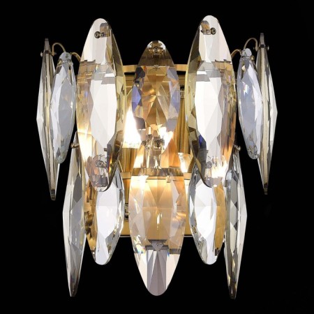 Sconces st. SL1227.301.02. Ancona. 2x40 watts, E14, 26.8x29 cm, brass color-1