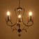 Sandra chandelier 3XE14 40W black and gold 51x51x52-110 cm Bayerlux