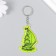A keychain plastic reflective "ship with sails on the waves" 5.5x3.6 cm